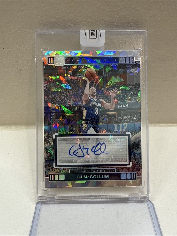 2023-24 Photogenic CJ McCollum Auto Cracked Ice 06/50 Pelicans Factory Sealed