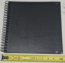 Black Spiral Bound Scrapbook Art Sketch Book Blank Pages Drawing Craft Journal