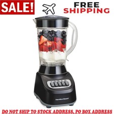 Hamilton Beach Smoothie Blender, 48 oz. Jar, Stainless Steel Blade, High Speed,