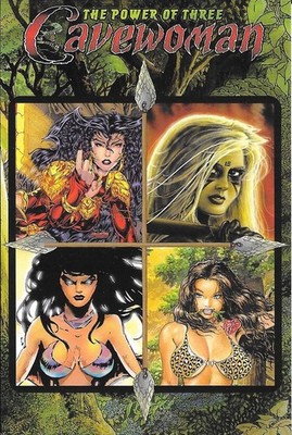 cavewoman Lady Luxura budd root postcard print kickstrter exclusive