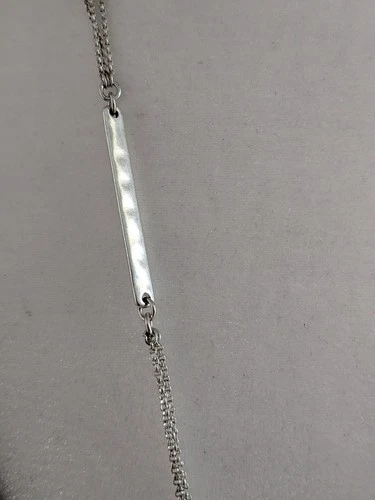 Lucky Brand Gold Silver Tones Pendant Necklace Reversible  image 6
