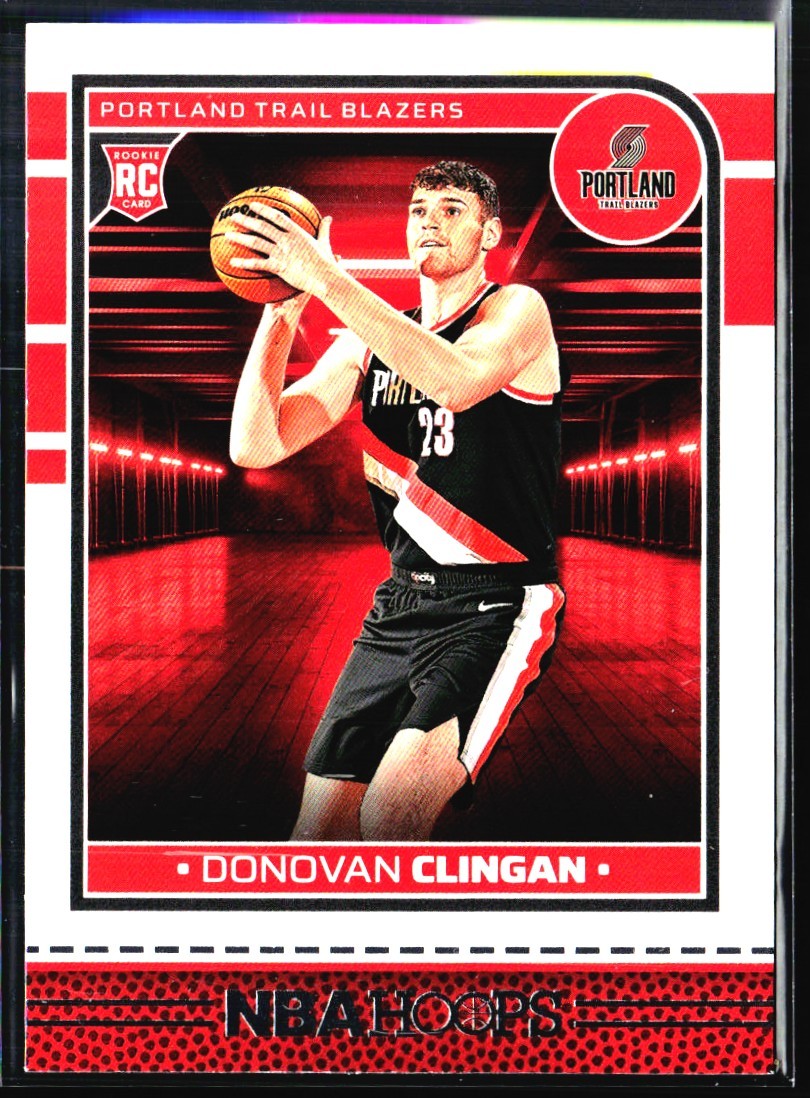 2024-25 Hoops Red Backs Donovan Clingan Rookie Portland Trail Blazers #237