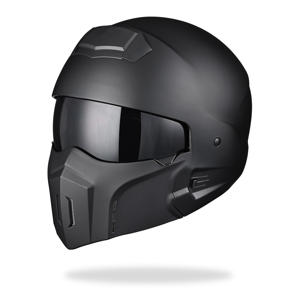AHR Motorcycle Helmet Open Face w/ Detachable Chin Guard Visor DOT