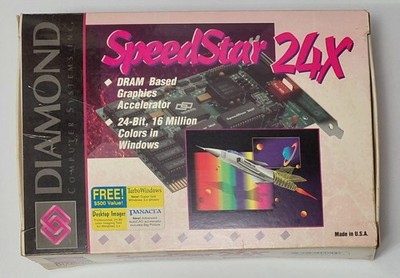 Diamond SpeedStar 24X ISA Grafikkarte (WDC WD90C31, 1MB, 1992, OVP)
