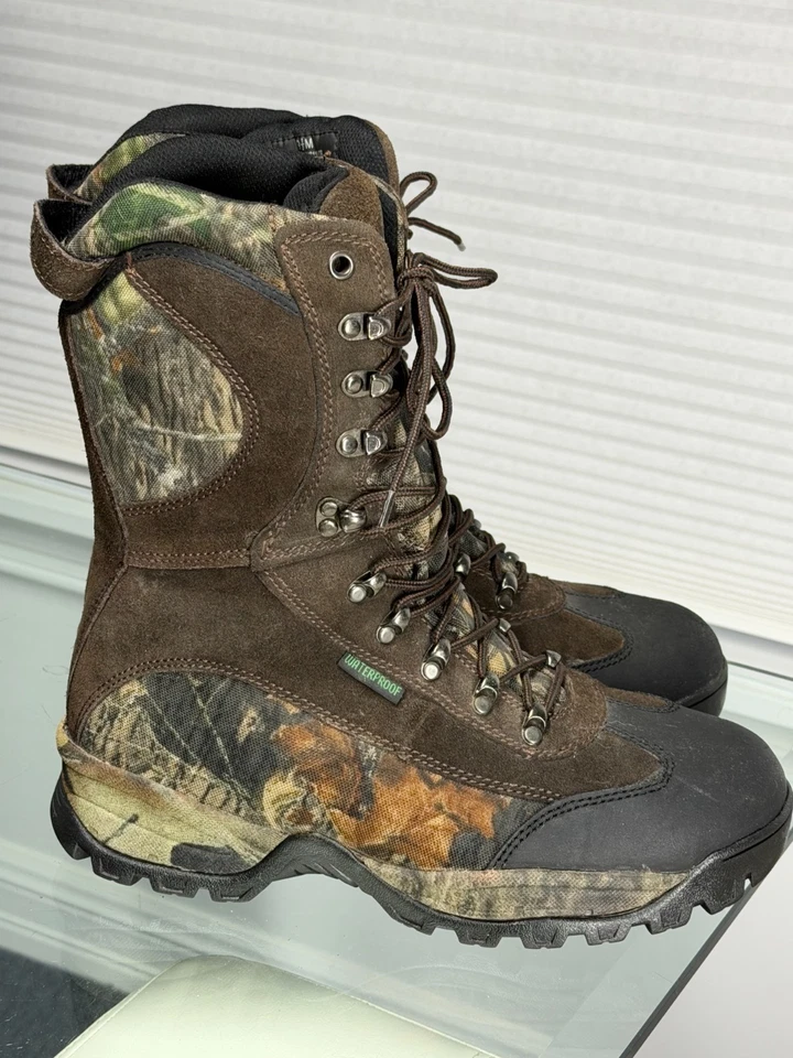 Winchester Series Camo Boots Thinsulate Men’s 9.5M Leather Hunting Waterproof - Image 3 of 4