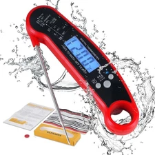 Meat Thermometer Digital, ULTRAKTE Instant Read Food Thermometer with Backlig...