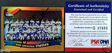 MATT GARZA Signed Topps Chrome Twins Refractor 