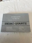 Seiko Analogue Quartz 7T32 7T42 Chronograph Booklet Instructions 1994 NEW