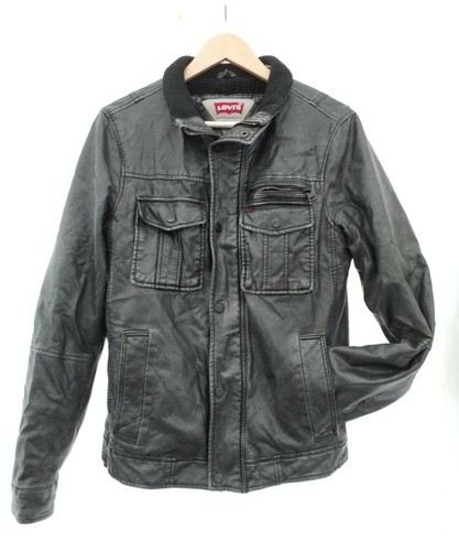 Small Black Levis Jacket Faux Leather 
