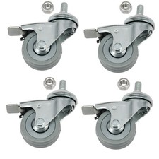 Rollenräder 50 mm M10 Gewinde für Automat Arcade Obst x 4 + Muttern