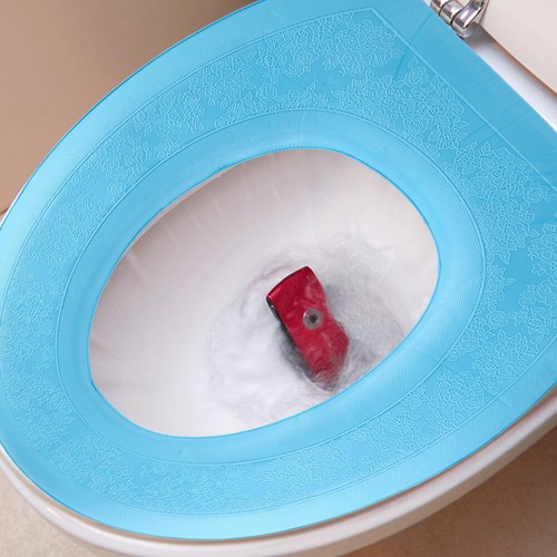 EVA Self-adhesive Toilet Seat Cover Toilet Lid Cover Potty Seat Cushion - 第 7/12 張圖片