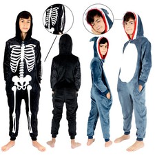 Kids Shark 1Onesie Boys Halloween Costumes Skeleton Onsies For Girls Pajamas