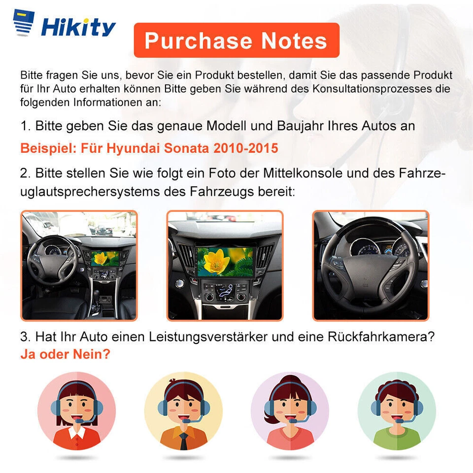 CarPlay 64GB Android 13 Autoradio Für HYUNDAI i30 MK1 FD 2007-2011 GPS WIFI FM - Bild 2 von 4