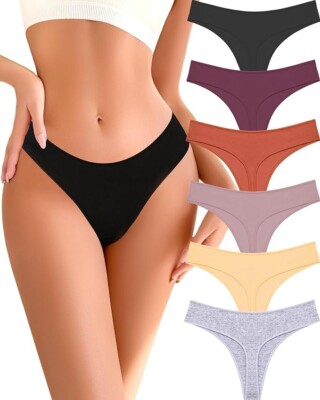 NEW thongs for women, 7 pc set, medium