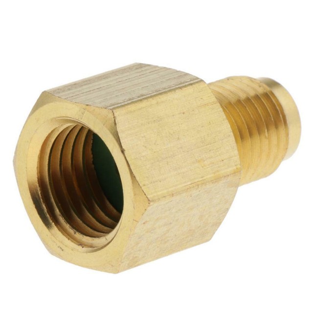 Brass 1/4 SAE to 1/2 ACME Air Conditioner Adapter Valve Vacuum Pump