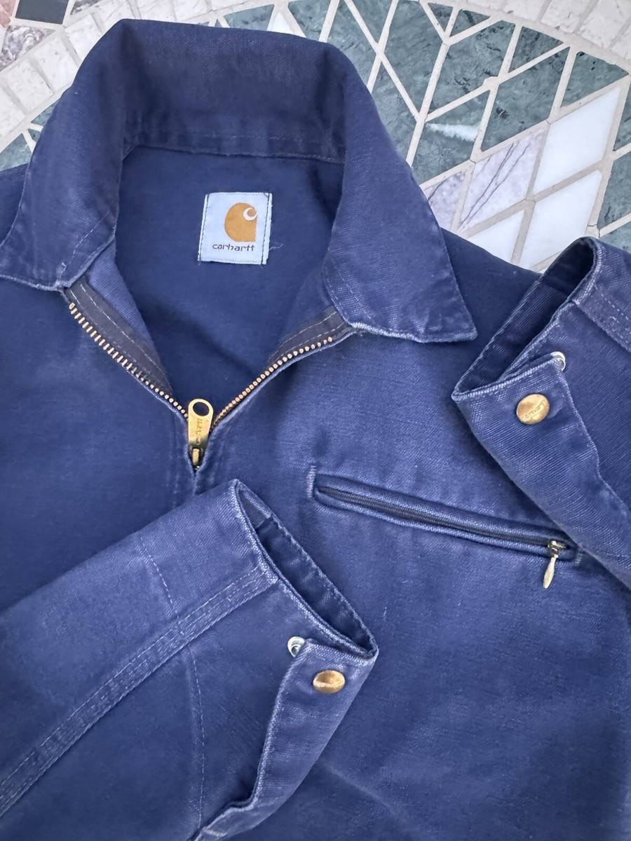 VTG Carhartt JU1202 Detroit UNLINED SMALL Blue Jacket ~ s m VTG Carhartt JU1202 Detroit UNLINED SMALL Blue Jacket ~ s m