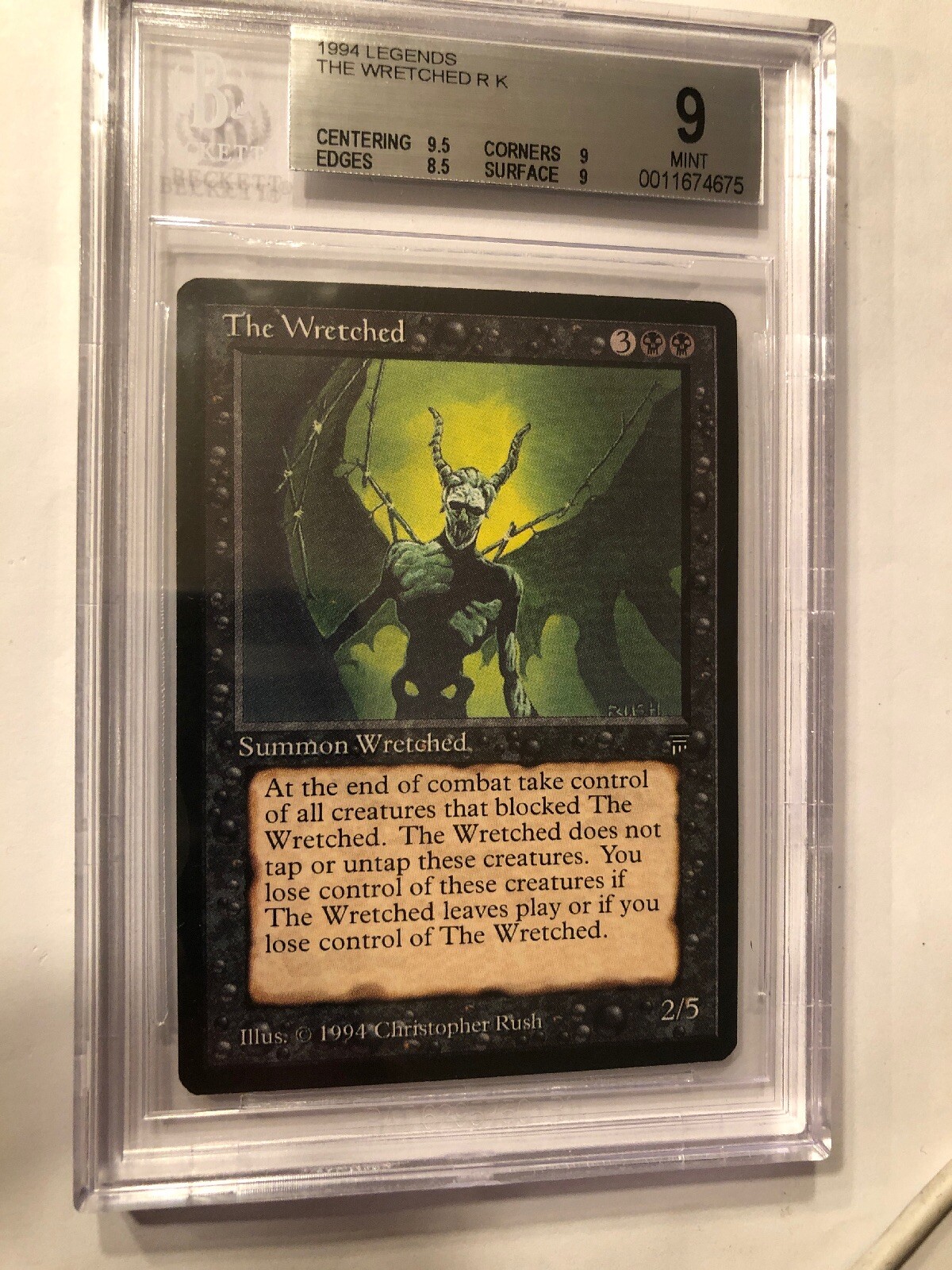 The Wretched Legends MTG BGS 9 (9.5/8.5/9/9) MINT It’s A Beauty (RG ...