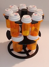 Prescription Bottle Carousel Holder Organizer. Prescription Bottles Not Incl 