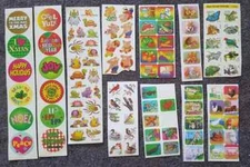 Vintage stickers strips Christmas Trend Rain Forest Animals Paper Magic Group