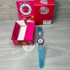 Wrist Watch Dora the Explorer Learning Time Kids 2008 Nick Jr Open Box WORKS