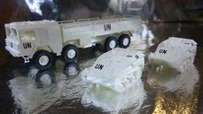 ** Minitank 634 UN LKW MAN 454 lorry and 2 x Wesel Vehicles 1:87 HO Scale