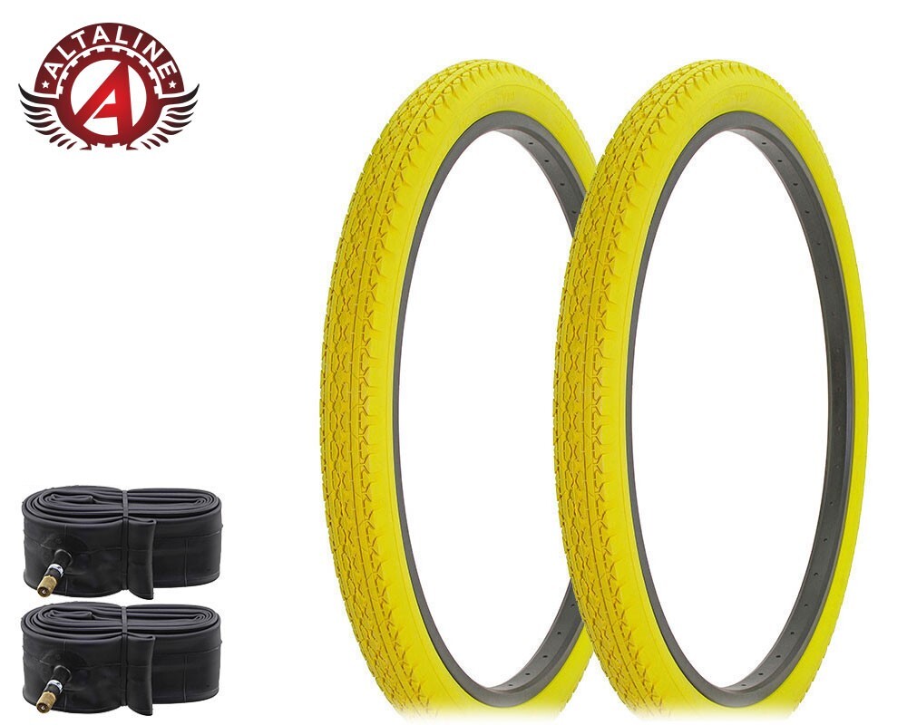 AltaLine Bicycle Wire Bead Cruiser TIRES 26 x 2.125 HEAVY DUTY Diamond w/TUBES.