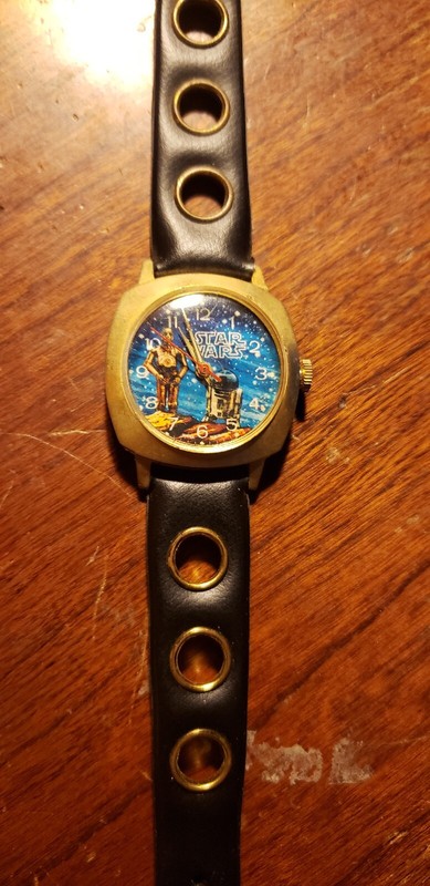 Star Wars  R2D2 C3PO Droids Watch 1977 Rare Strap 