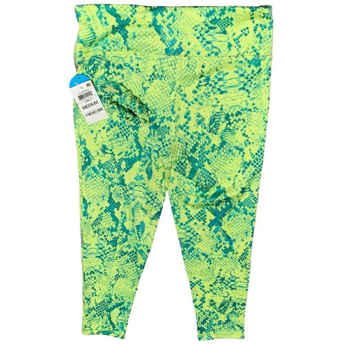 Ideology Girls M Athletic Leggings W Hair Tight Crop Length Lime Green - Picture 2 of 3