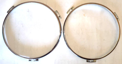 2x HEADLIGHT Retaining Ring CHROME LADA 2101 USSR Anillo de retención del faro