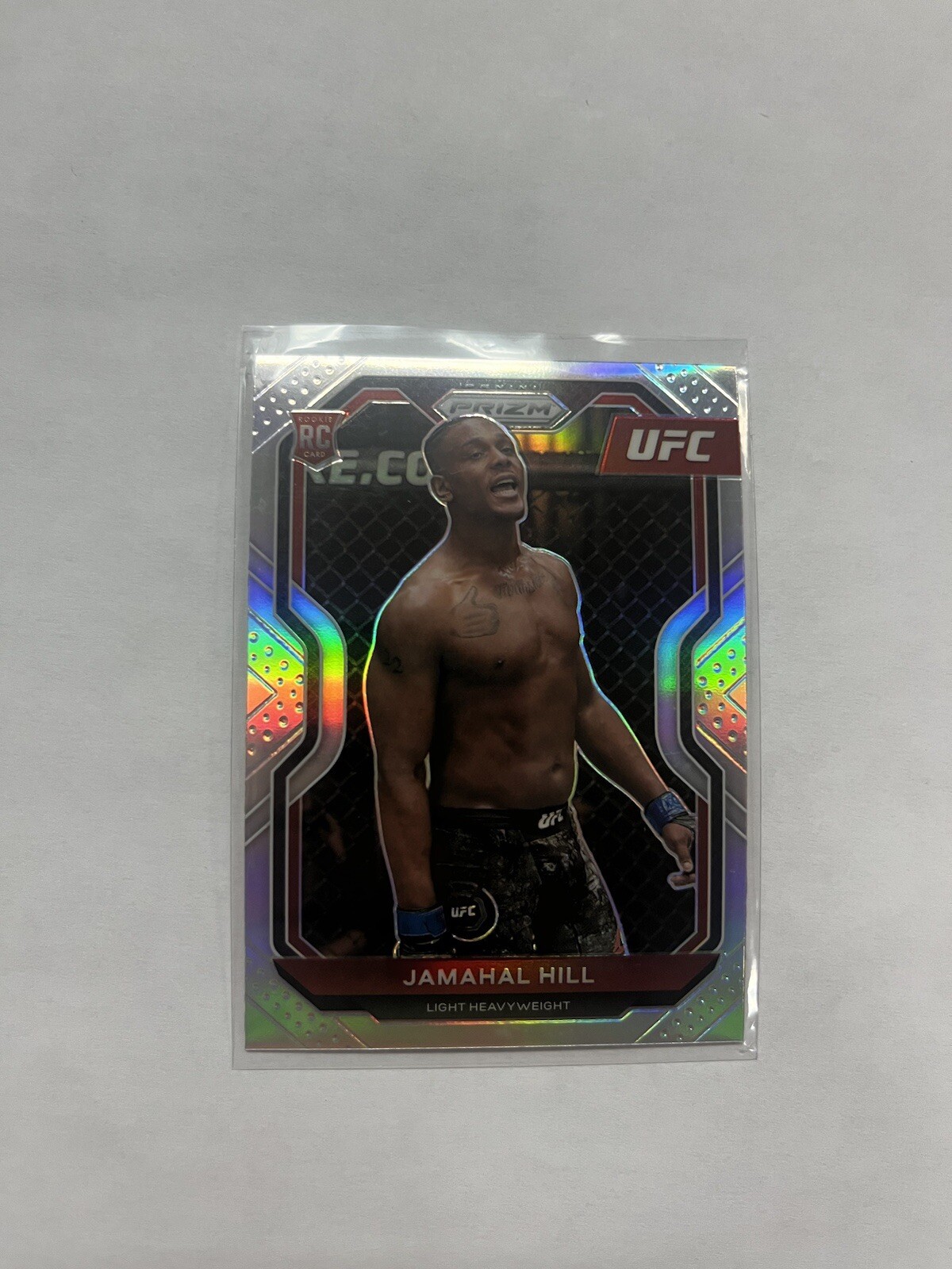2021 PANINI PRIZM UFC #42 JAMAHAL HILL - SILVER PRIZM ROOKIE CARD (RC)