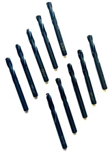 13/64" HSS SCREW MACHINE STUB LENGTH DRILLS BLACK W/135 DEG TIP NACHI 563 10 PCS