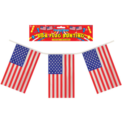 USA Flaggen Wimpelkette 12 Fuß