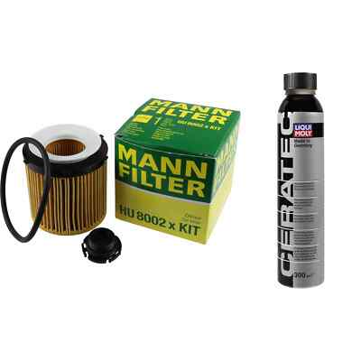 MANN-FILTER ÖLFILTER HU 8002 x KIT + LIQUI MOLY Cera Tec 3721