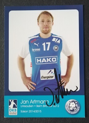 7673 Jan Artmann Bergischer HC 2014/15 Handball AK original signiert