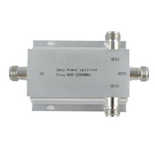 800-2500MHz GSM 2G 3G 4G 3 Ways N Female Signal Repeater Antenna Power Splitter