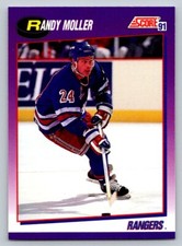 1991 Score #79 Randy Moller New York Rangers