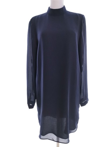Robe Chemisier Phase Eight Bleu Marine Taille 40 - Viscose, Manches 3/4, Style Marin, Occasion Très Bon état