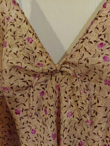 Ralph Montenero Blanche Nachthemd & Morgenmantel Damen Blumen Peignoir Set Petite - Bild 10 von 11