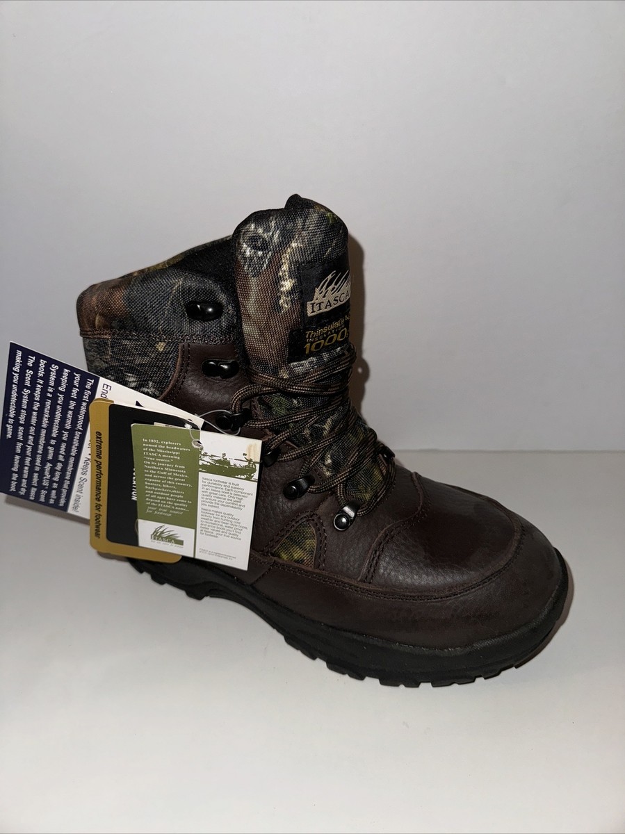 Itasca Size Women’s Leather Camo Brown Waterproof Insulated Boots  Salazar
