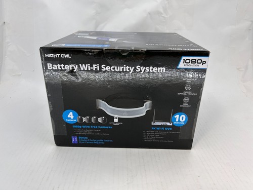 Night Owl - 10 Channel 4 Camera Wire Free 1080p 1TB NVR Security System - White. - Picture 5 of 5