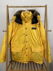VTG Polo Sport Ralph Lauren 90s Ski Puffer Down Yellow Hooded Jacket XL RARE