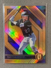 2021 Panini Chronicles Gold Standard Baseball #9 Trevor Story Holo Foil Rockies