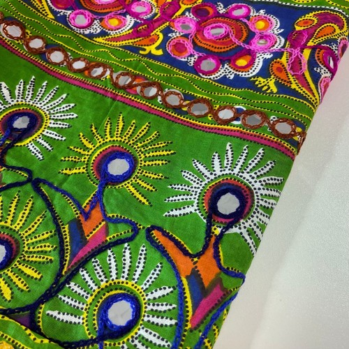 100% Cotton Material Buddha Suzani Rangoli Boho Banjaran Dress Craft Fabric 44" - Picture 10 of 41
