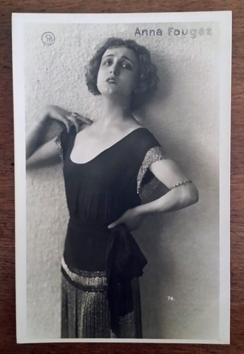 POSTCARD ANNA FOUGEZ ATTORE ACTOR CINEMA MOVIE STAR. N.3 7/16