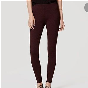 NWOT ANN TAYLOR LOFT BURGUNDY SEAMED 