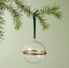 Hearth  Hand Magnolia 2024 Glass Hinged Glass Christmas Tree Ornament