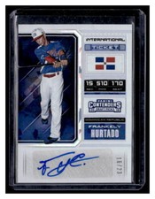 2018 Panini Contenders Draft Picks Frankely Hurtado Autograph Cracked Ice /23