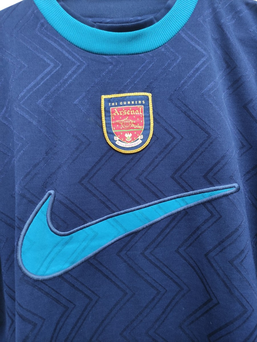 Arsenal Training Shirt 1994 1996 Nike Vintage Jersey Football