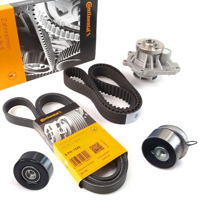 CONTI CT1077 Zahnriemen + Keilriemen + Rollen + Wapu für OPEL Astra G H Z16XEP