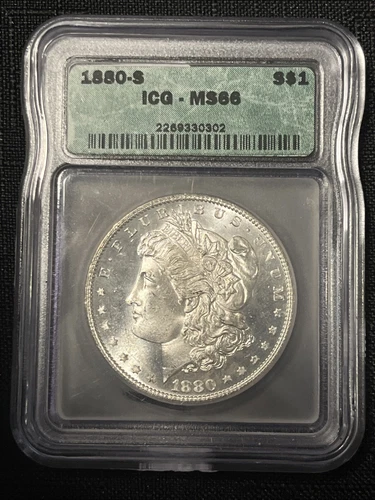 1880-S ICG MS66 MORGAN SILVER $